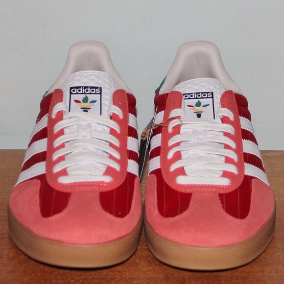 Adidas Gazelle Indoor Olympic Pack Shoes Mens 11 Red Green White - Picture 4 of 8